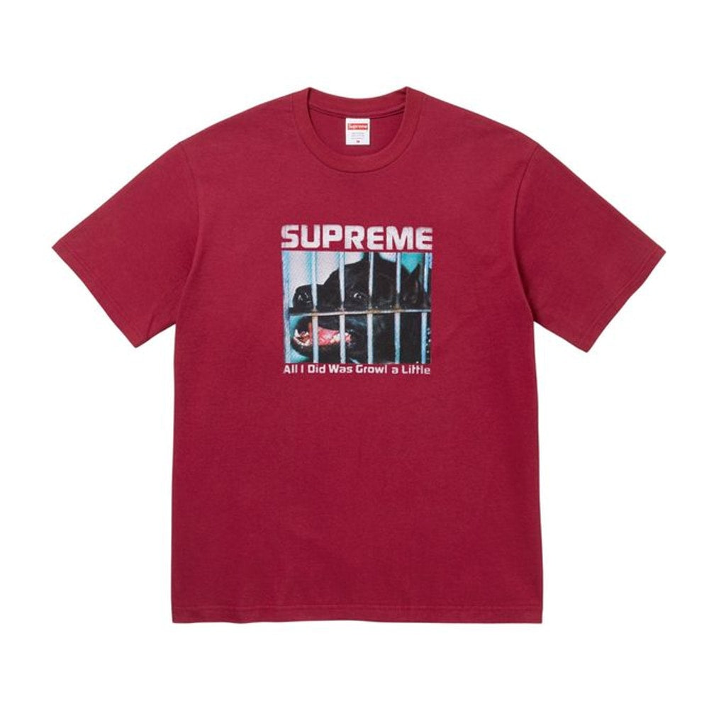 Supreme Growl Tee Cardinal – T-Shirt