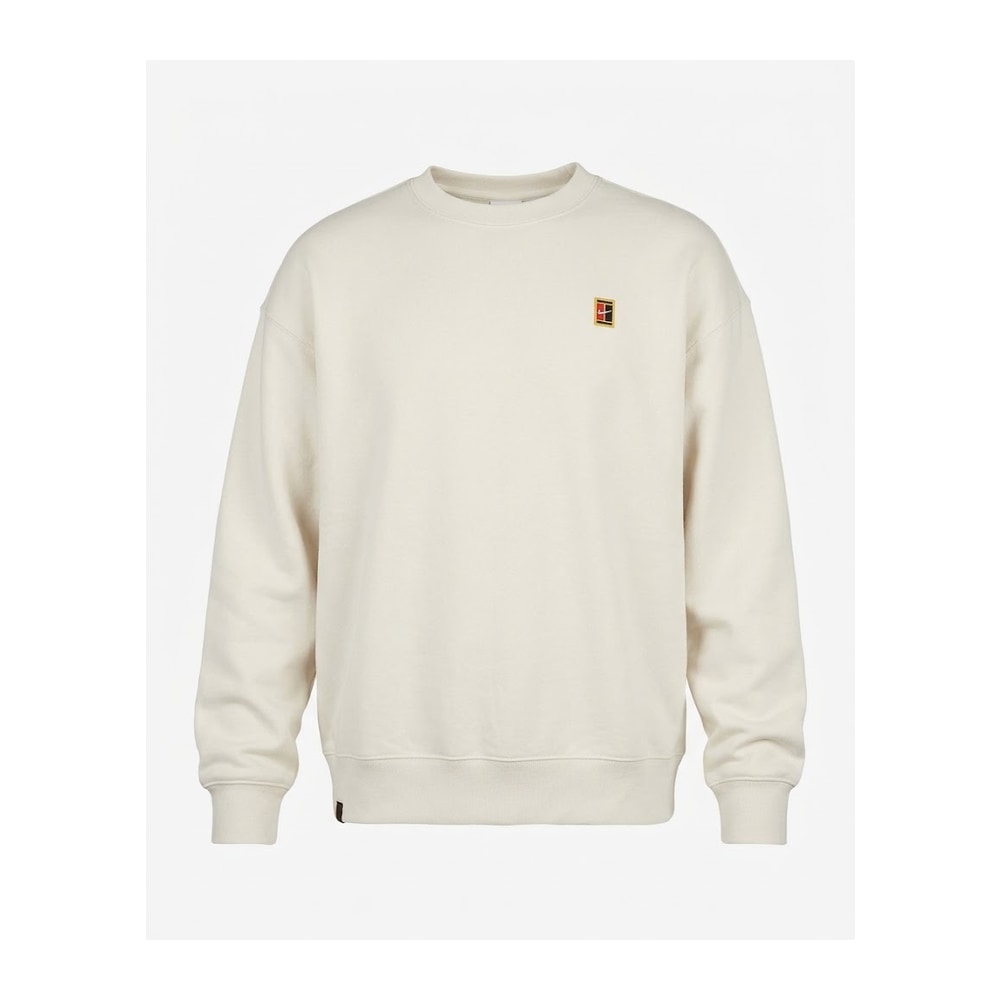 Nike NikeCourt Men's French Terry Crewneck Top Phantom – felpa