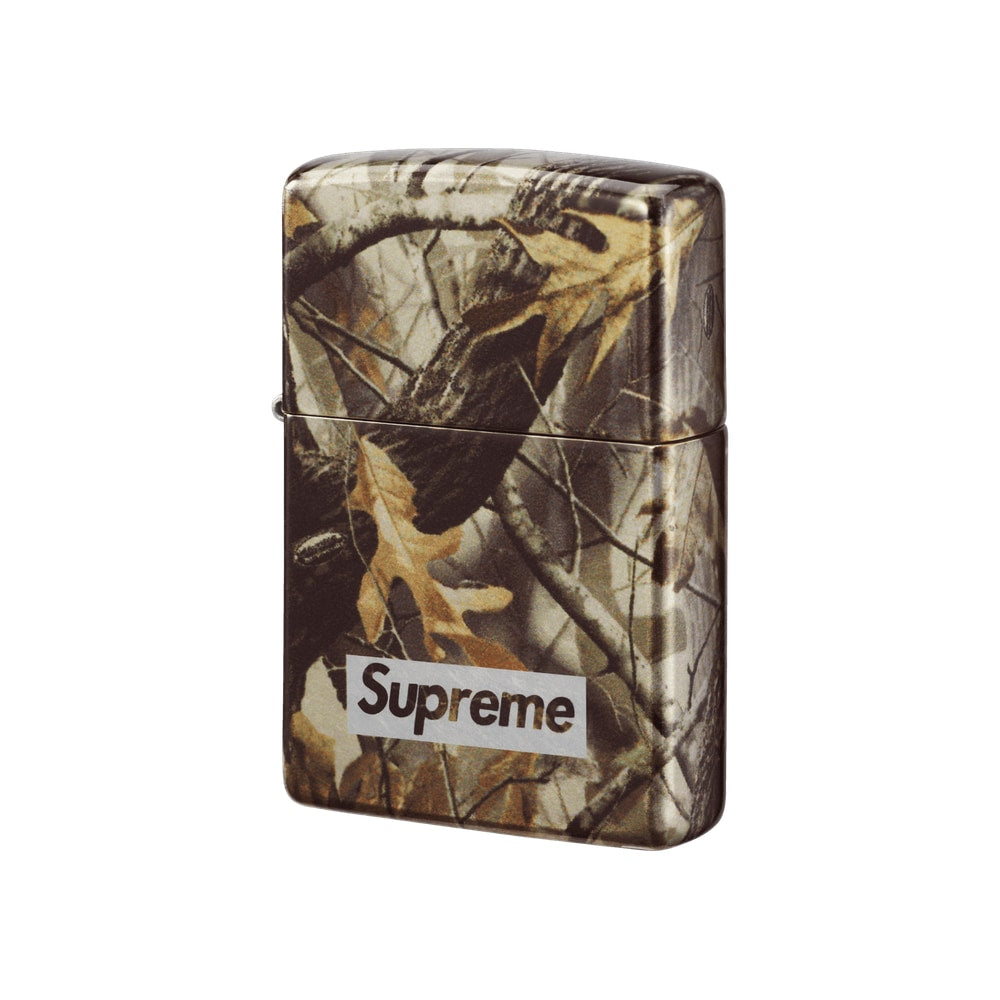 Supreme x Camo Logo Zippo Realtree Hardwoods Camo