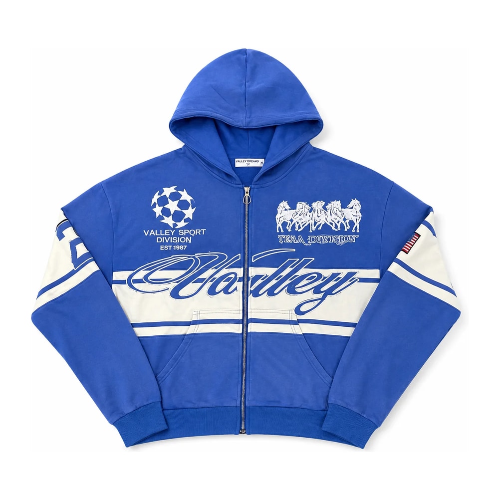 Vale Forever Life Is Forever Zip Up Hoodie Blue – mikina