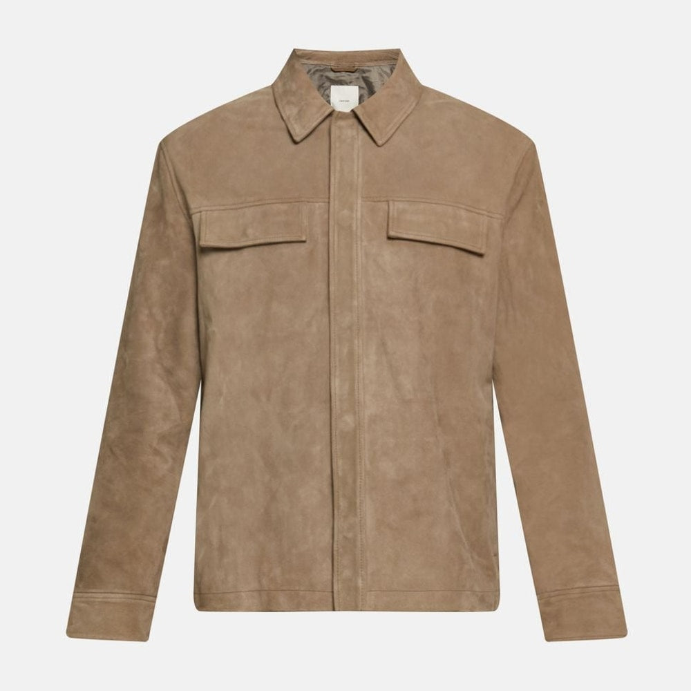 Calvin Klein Leather jacket Light Grey – jakke