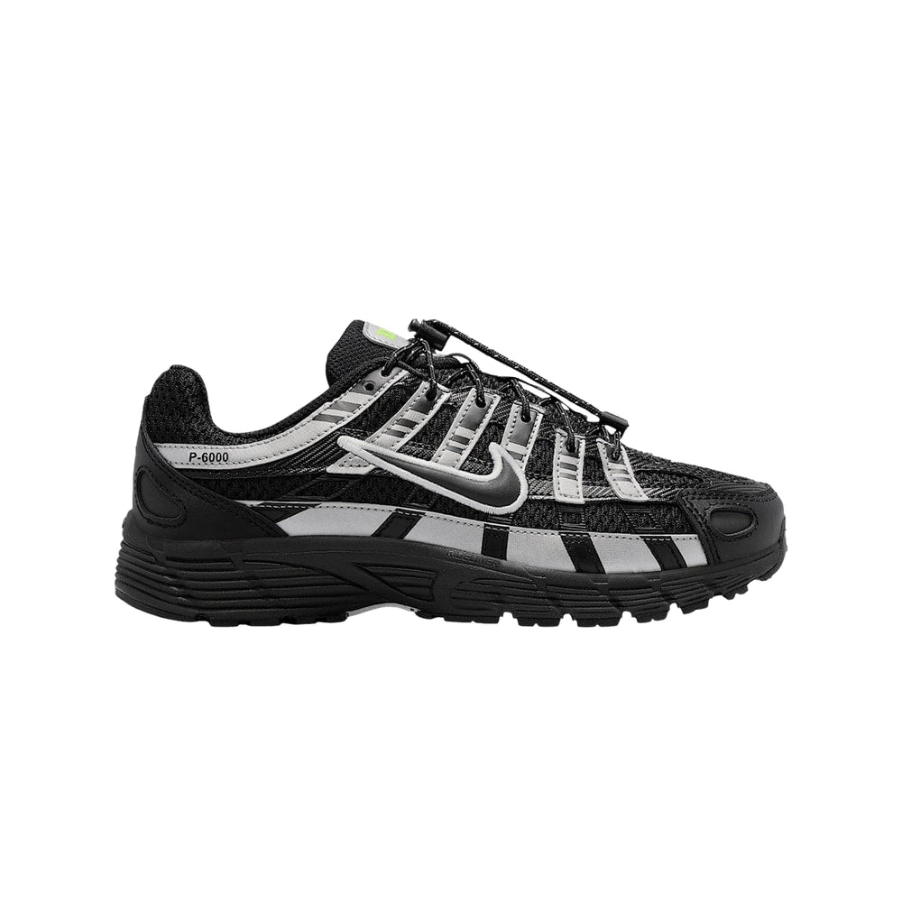 Nike P-6000 GS Black Metallic Silver Volt Ice – Schuhe, schwarz