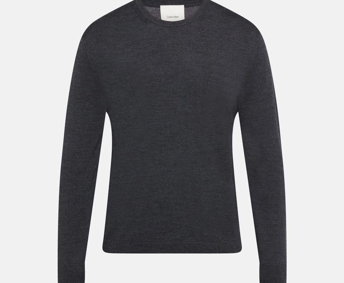 Calvin Klein Wool pullover Grey – ropa, gris