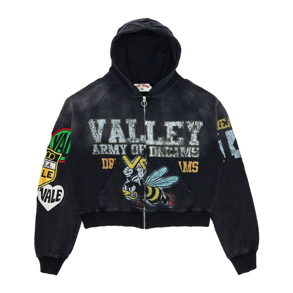 Vale Forever Army Of Dreams Zip Hoodie Black – mikina