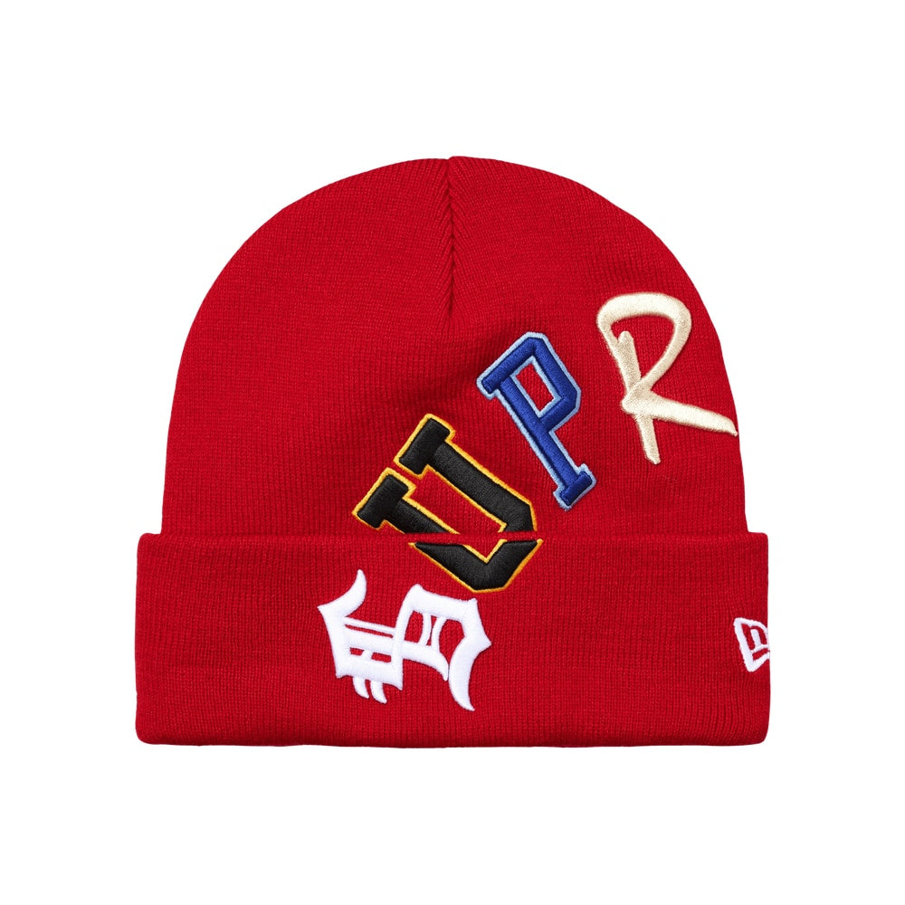 Supreme New Era Arc Beanie Red
