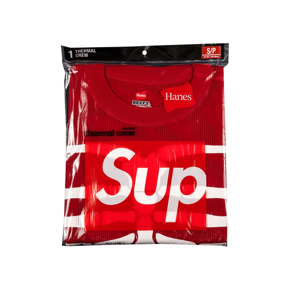 Supreme x Hanes Bones Thermal Crew (1 Pack) Red – oblečení