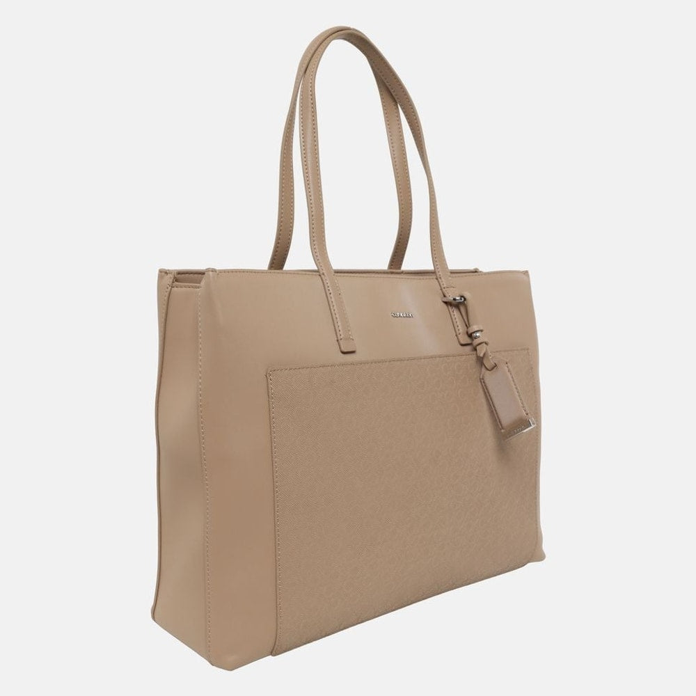 Calvin Klein Shopper Beige – akcesoria, beżowy