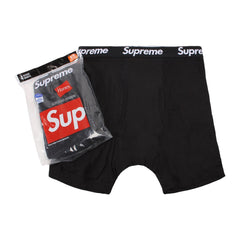 Supreme Hanes Boxer Briefs (4 Pack) Black