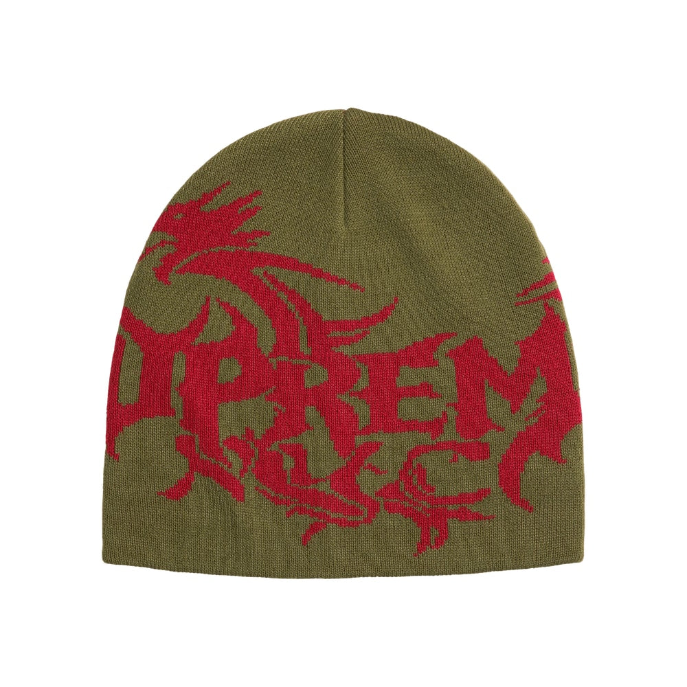 Supreme Dragon Beanie Olive
