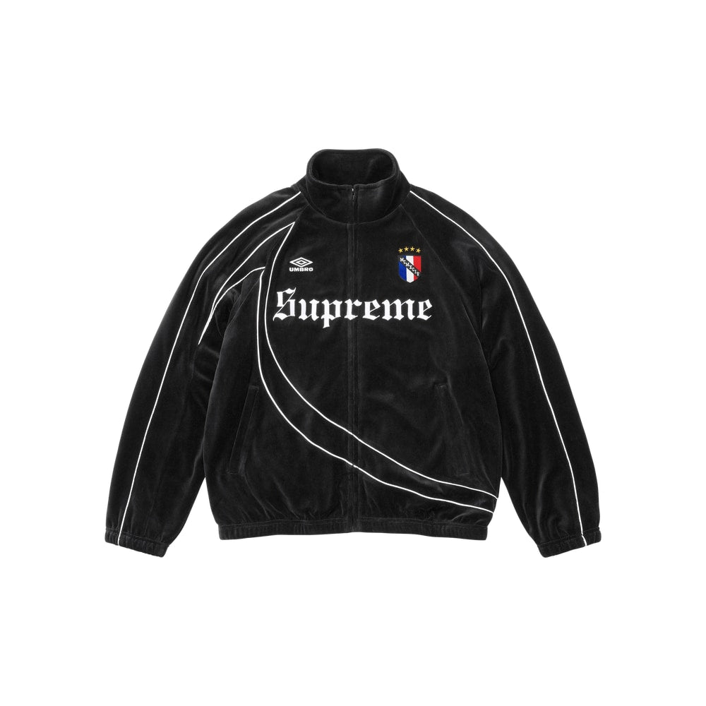 Supreme x Umbro Velour Track Jacket Black