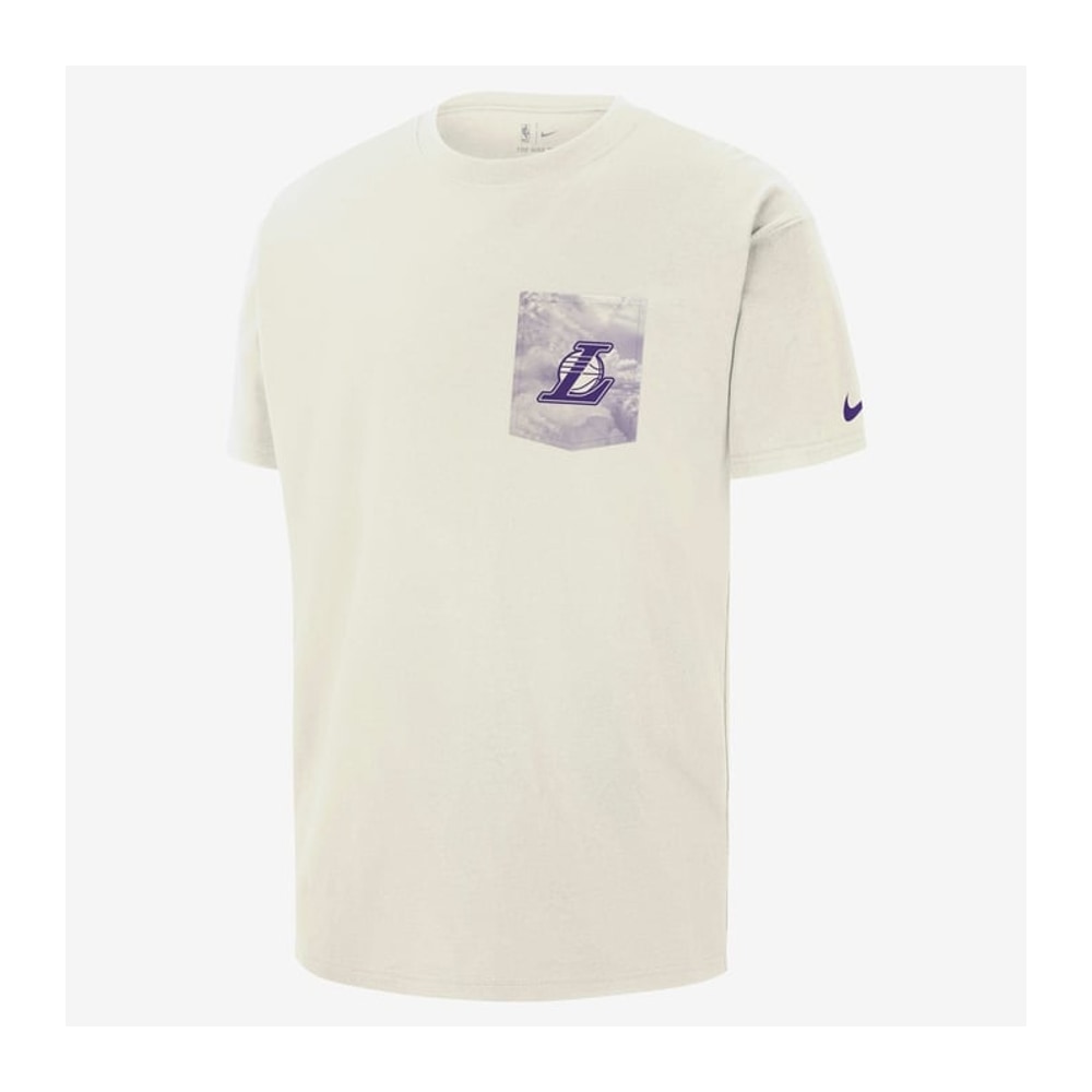Los Angeles Lakers Courtside Men's Nike NBA Max90 Sail – ruházat