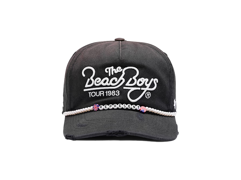Represent x Beach Boys Tour x 47 Cap Washed Black-Represent-pikastore.cz