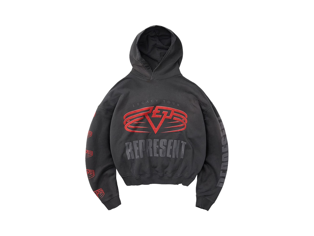 Represent Reversible Living Legacy Tour Hoodie Sun Fade Grey – sweat – photo 3 sur 4