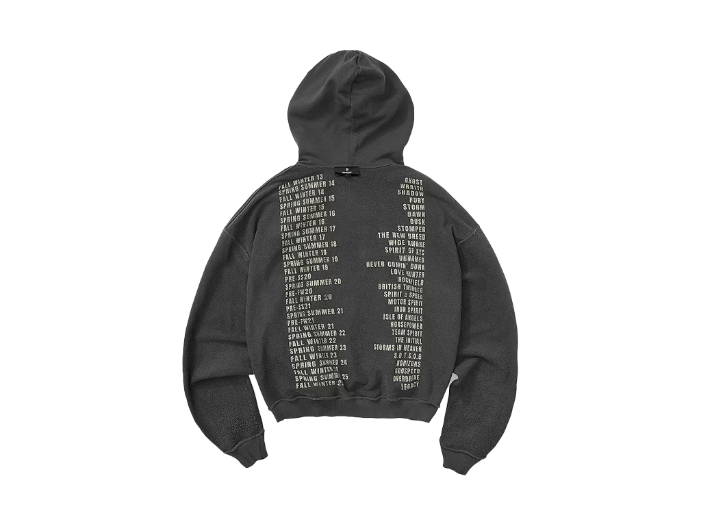 Represent Reversible Living Legacy Tour Hoodie Sun Fade Grey-Represent-pikastore.cz