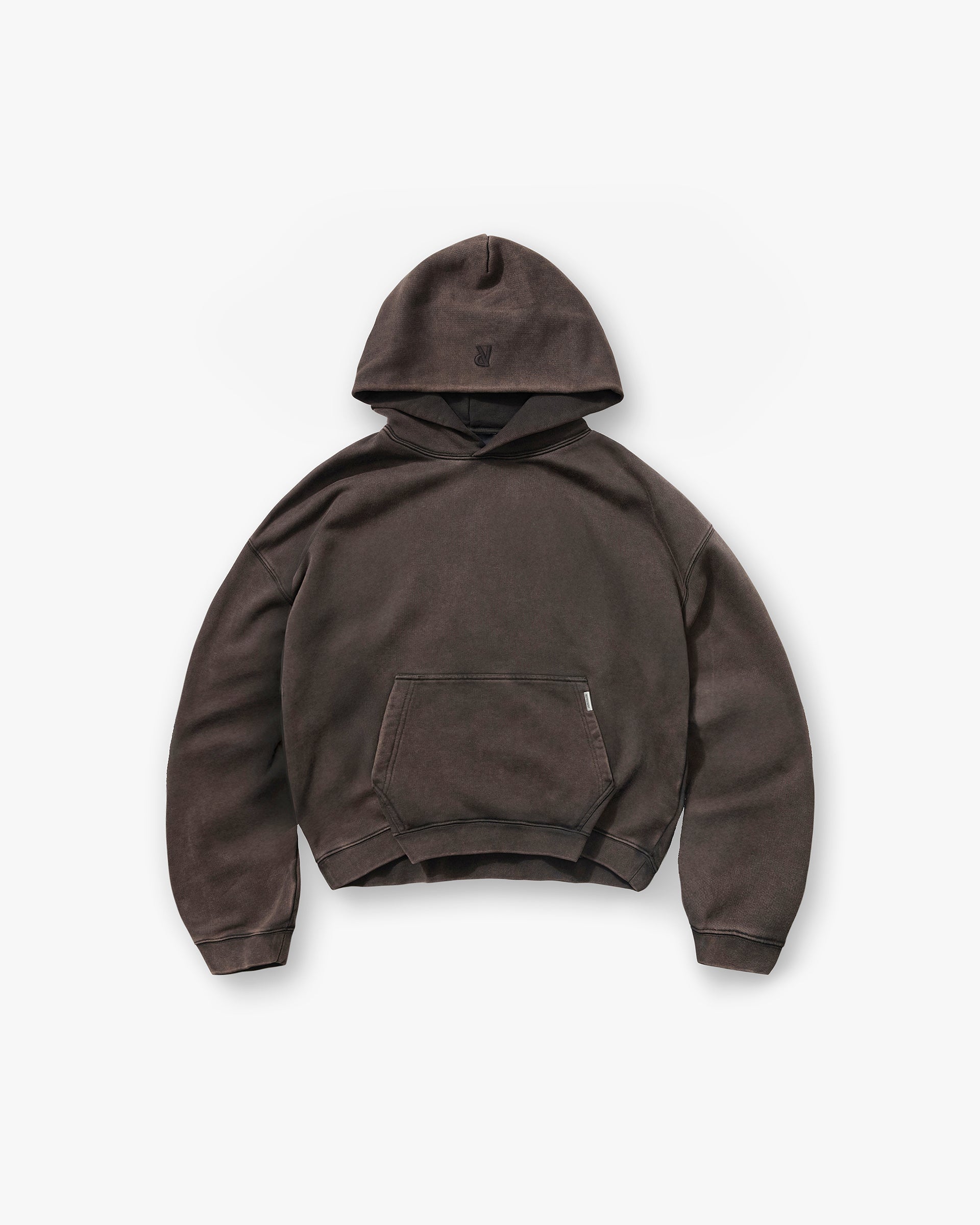 Represent Initial Boxy Hoodie Coffee