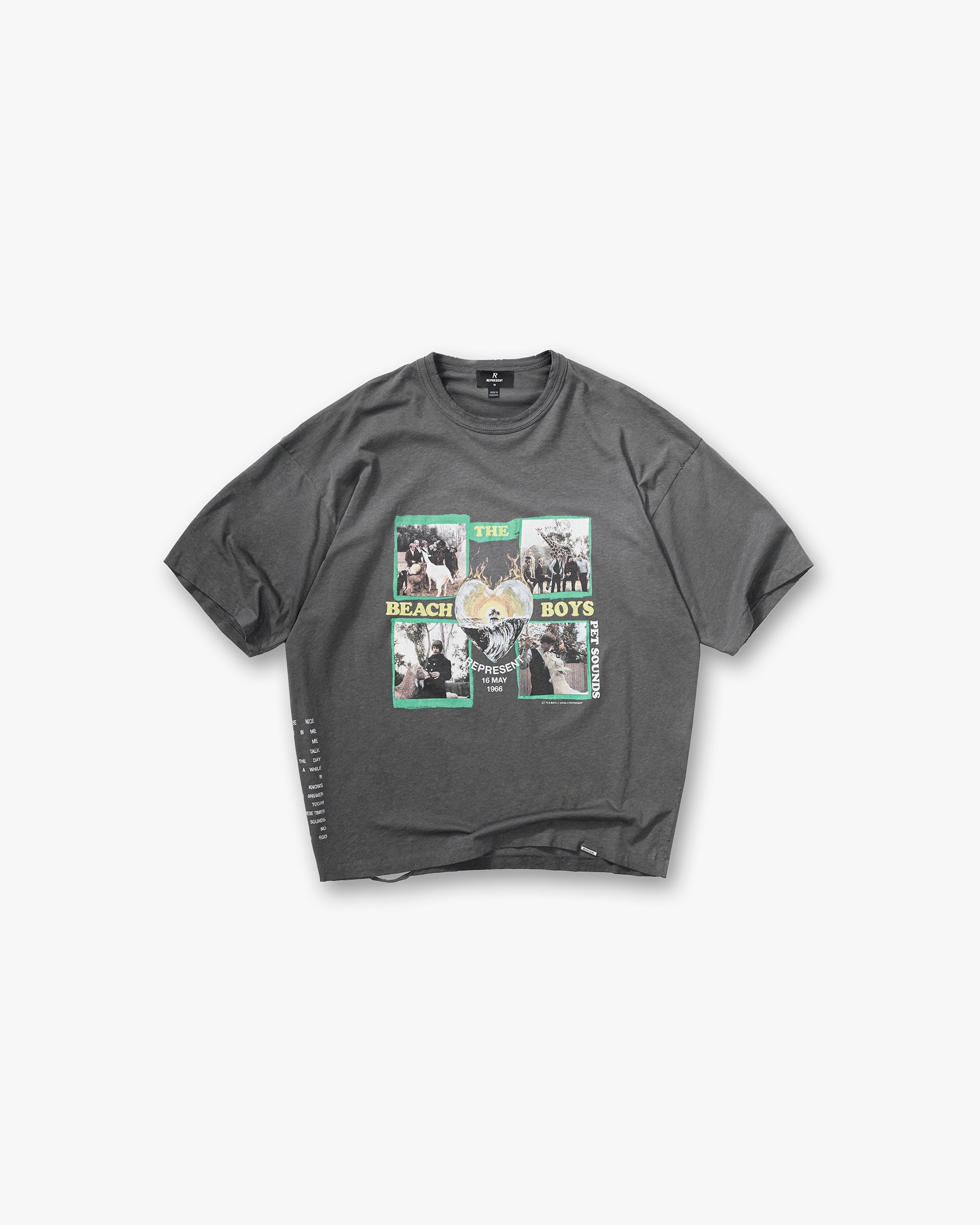 Represent x Beach Boys Pet Sounds T-Shirt Sunfade Grey