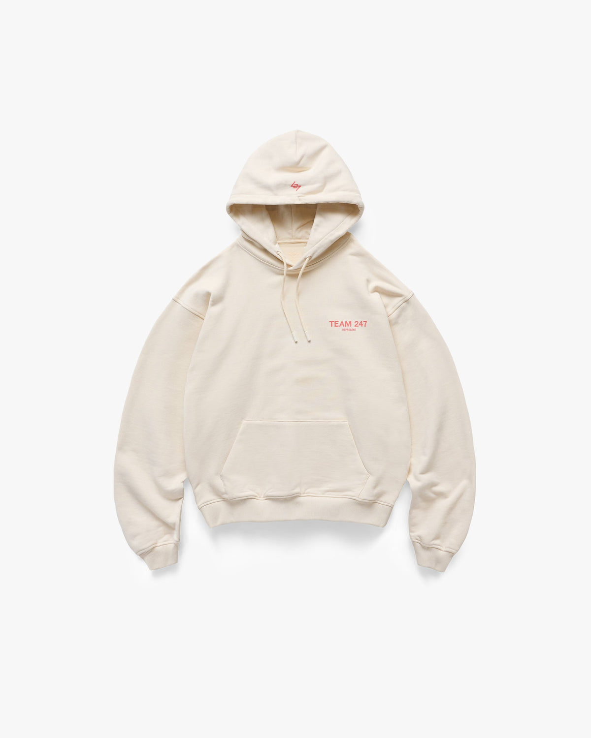 Represent Team 247 Oversized Hoodie Cream