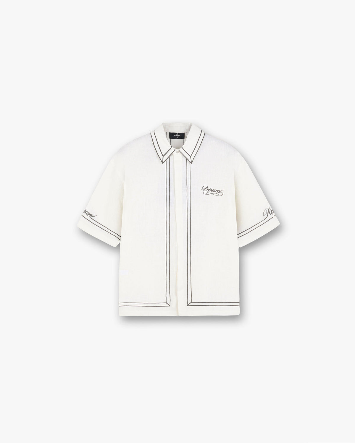 Represent Border Shirt Whisper White
