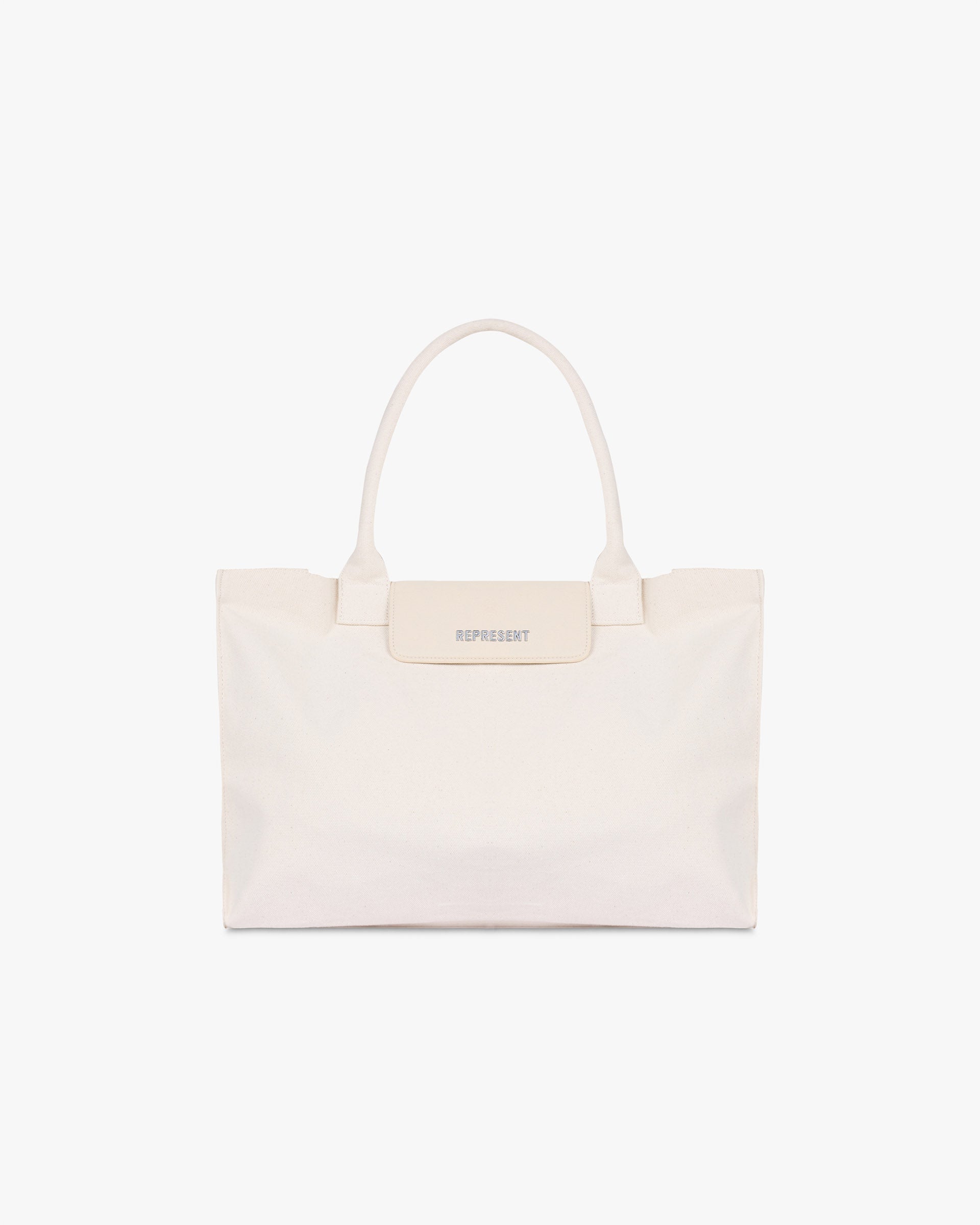 Represent Canvas Tote Bag Antique White