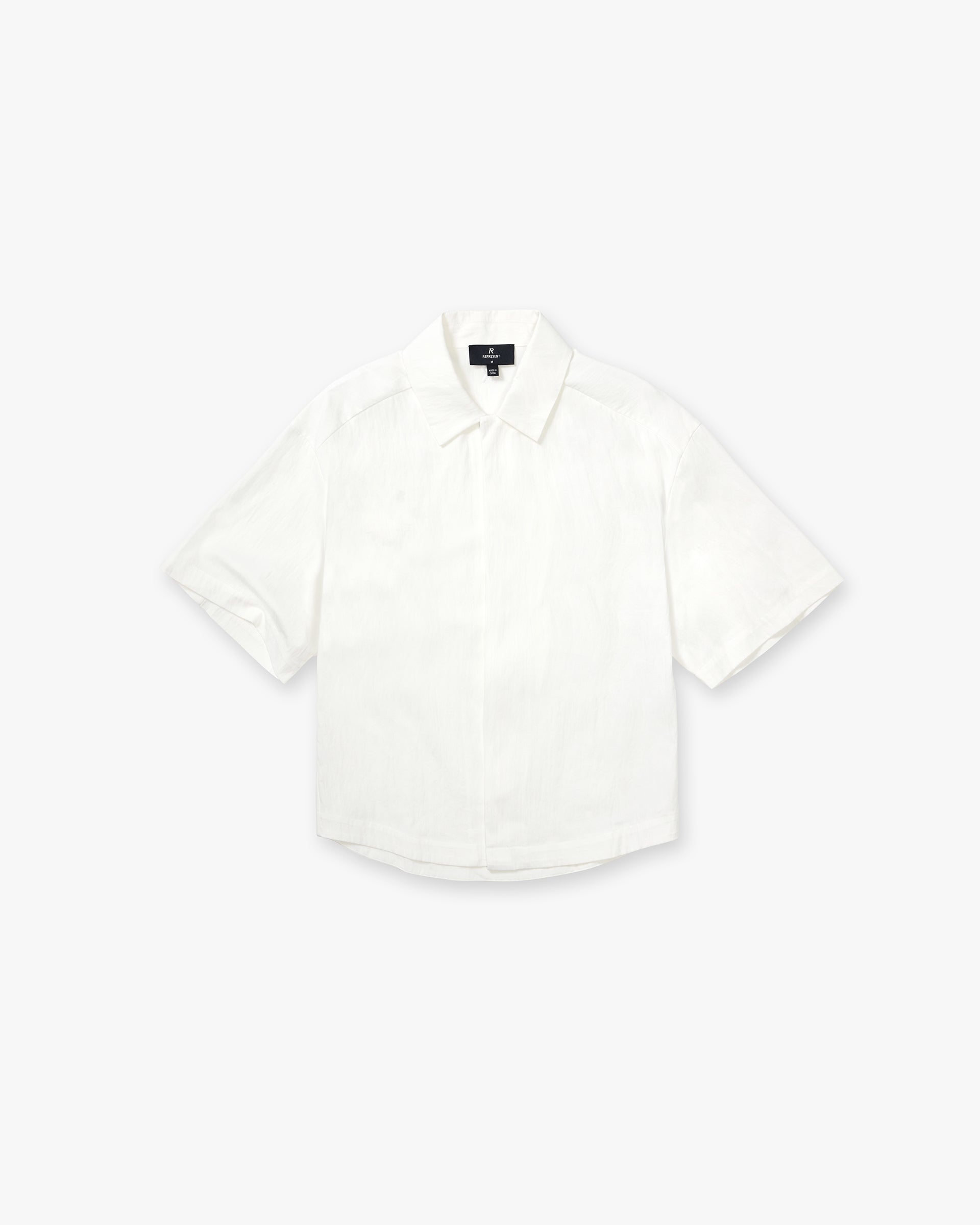 Represent Initial Short Sleeve Shirt Flat White
