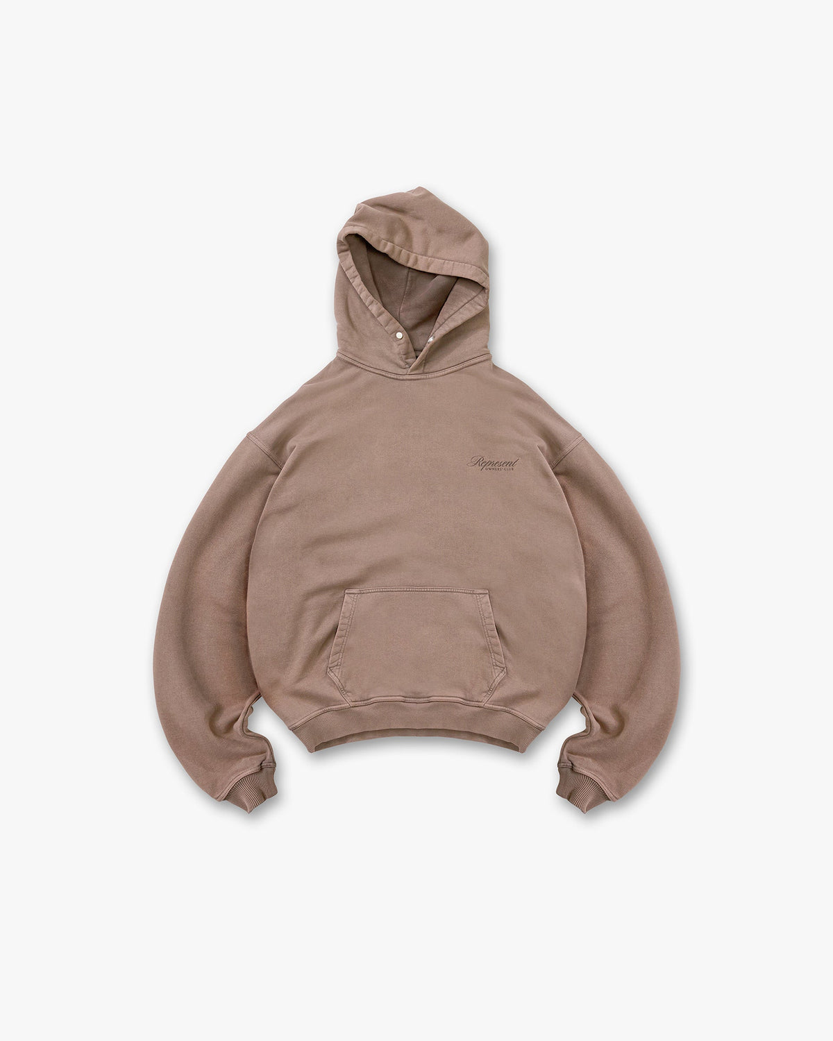 Represent Owners Club Script Hoodie Truffle
