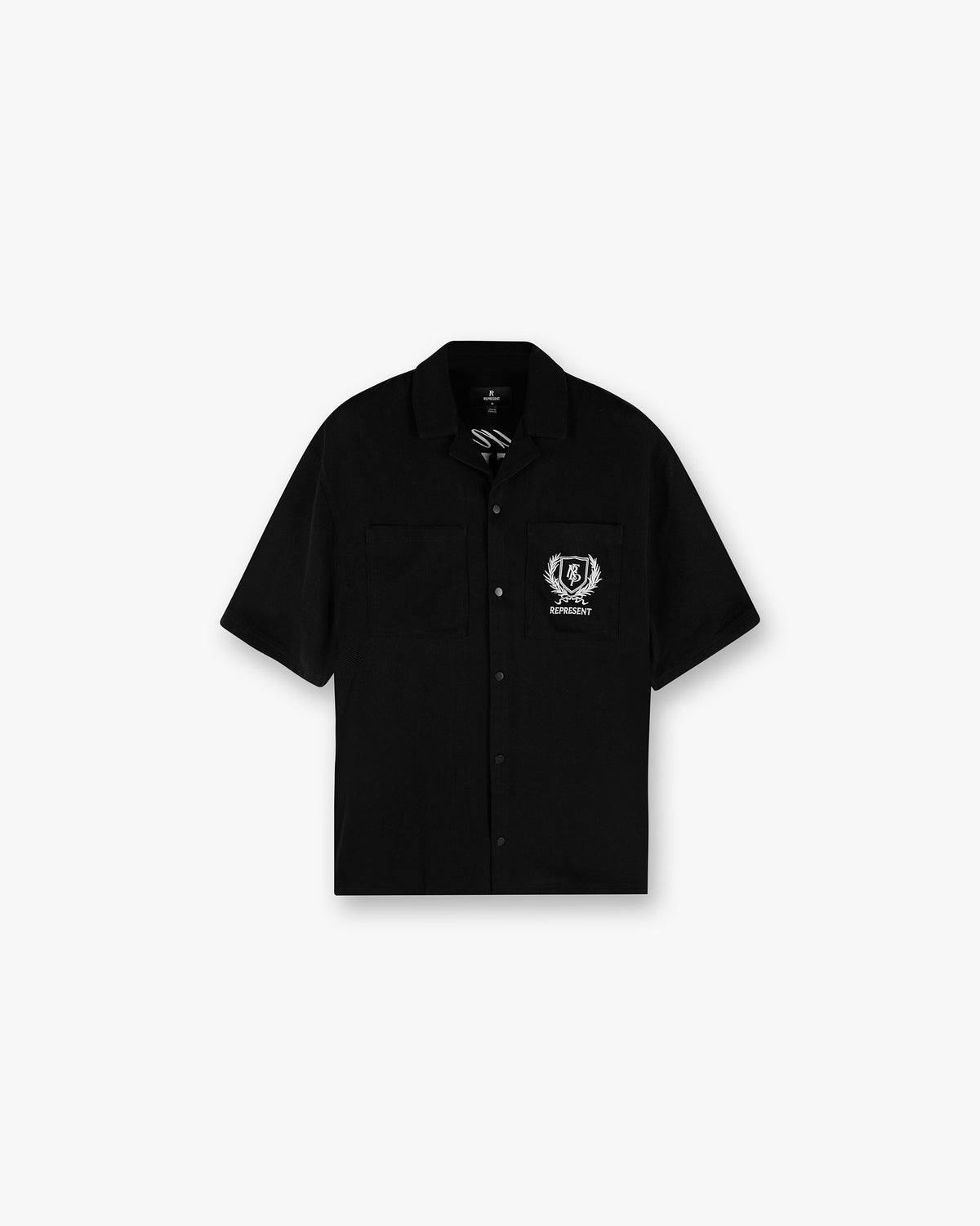 Represent Crest Shirt Jet Black
