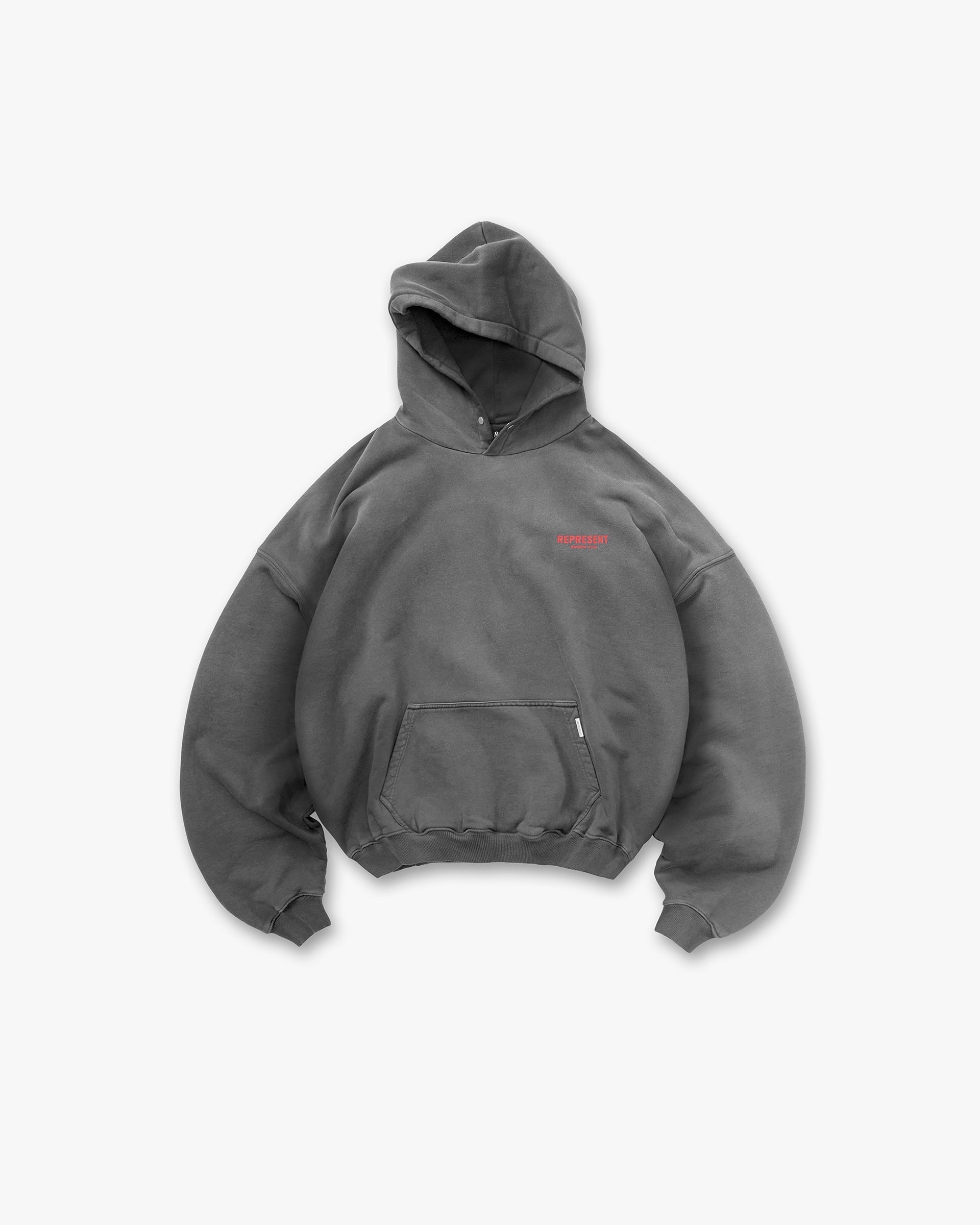 Represent Owners Club Hoodie Washed Black