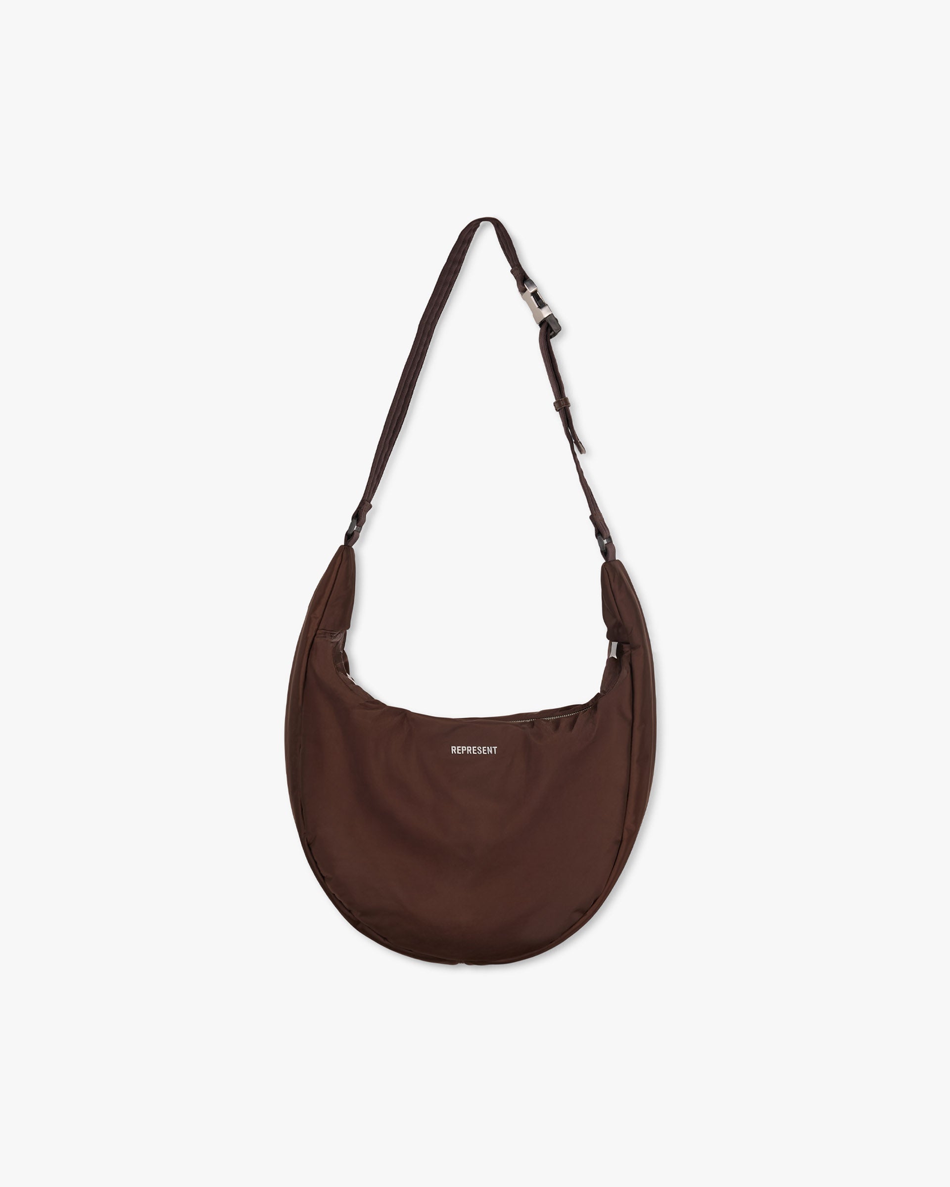 Represent Padded Sling Bag Dark Brown