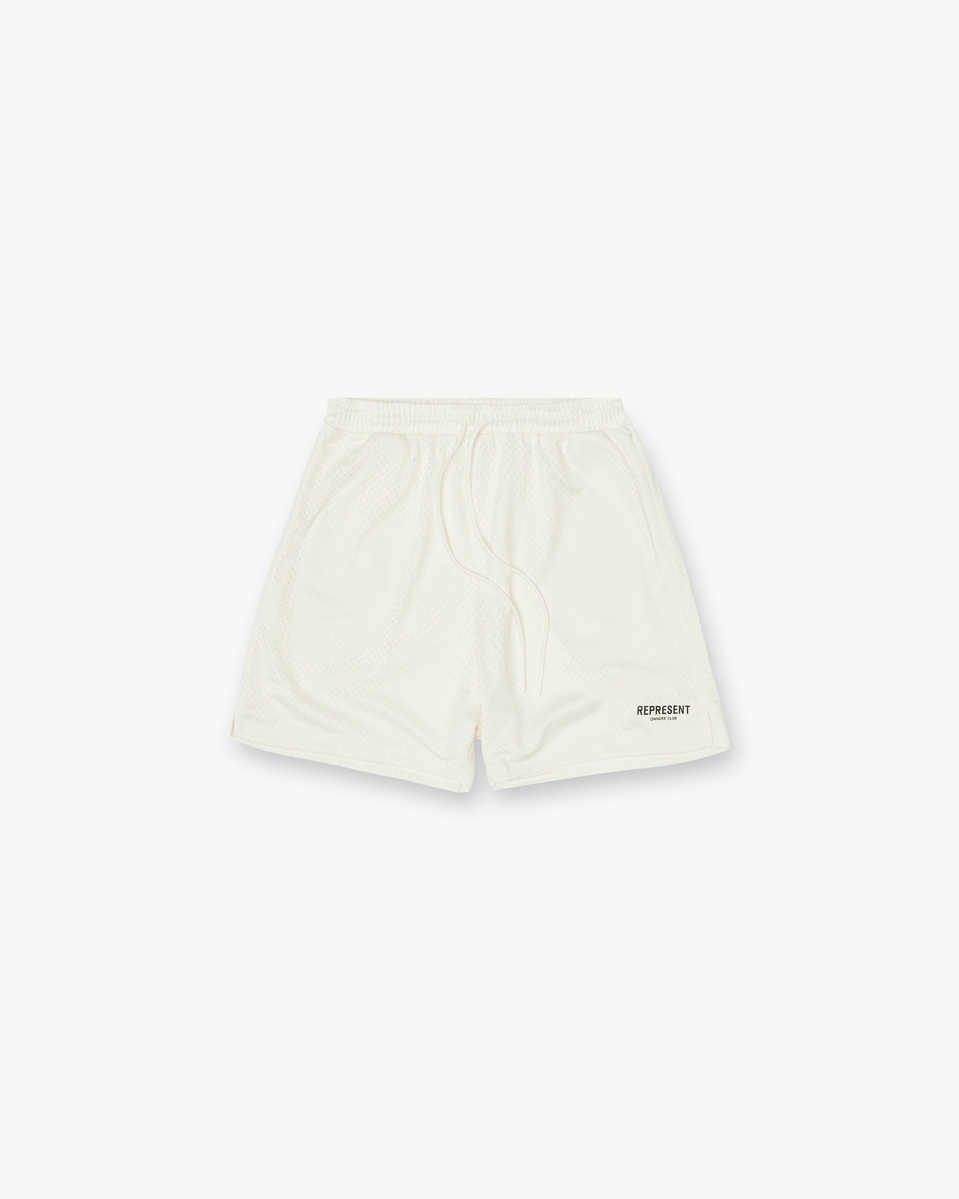 Represent Owners Club Mesh Shorts Flat White