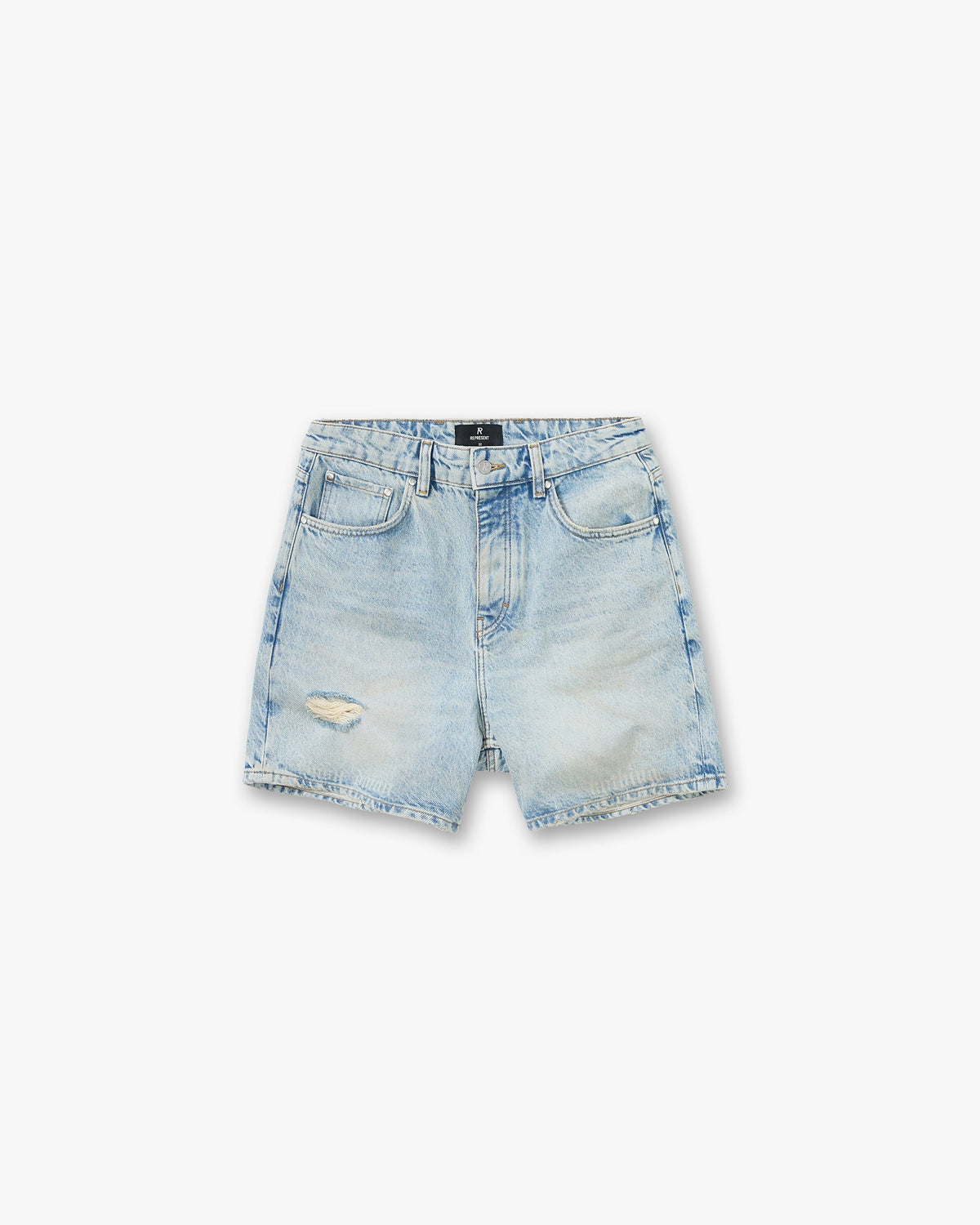 Represent Busy Doing Nothing Denim Short Dusty Blue