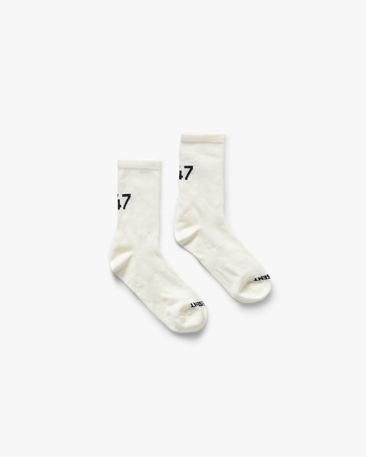 Represent 247 Numbers Socks Flat White