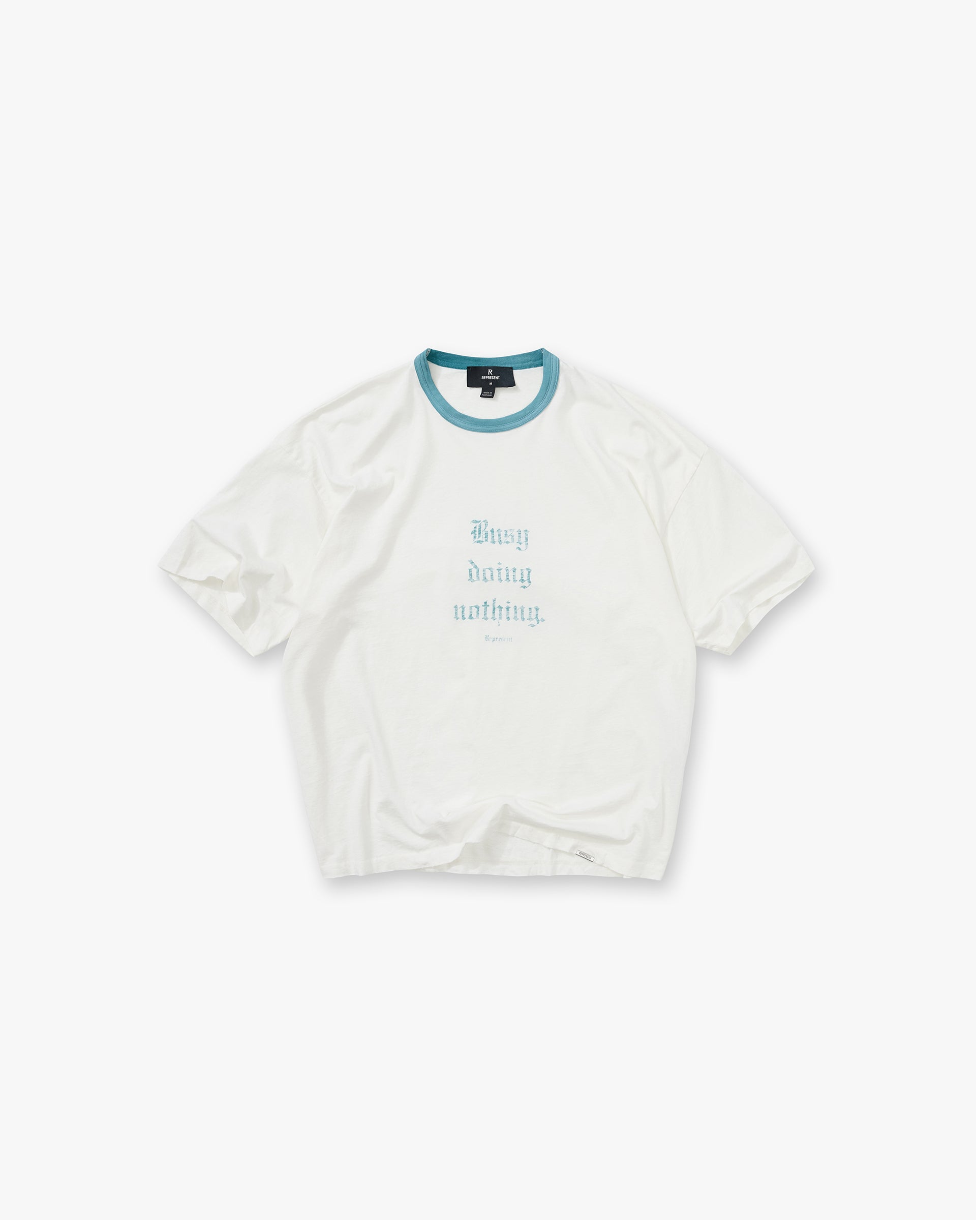 Represent Busy Doing Nothing T-Shirt Flat White
