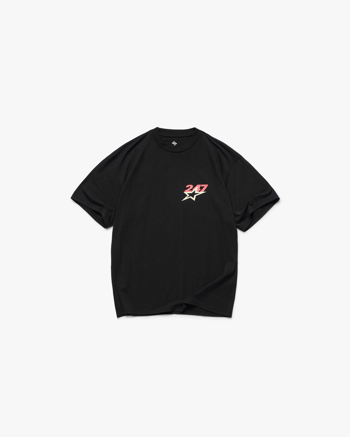 Represent Team 247 Star Oversized T-Shirt Jet Black