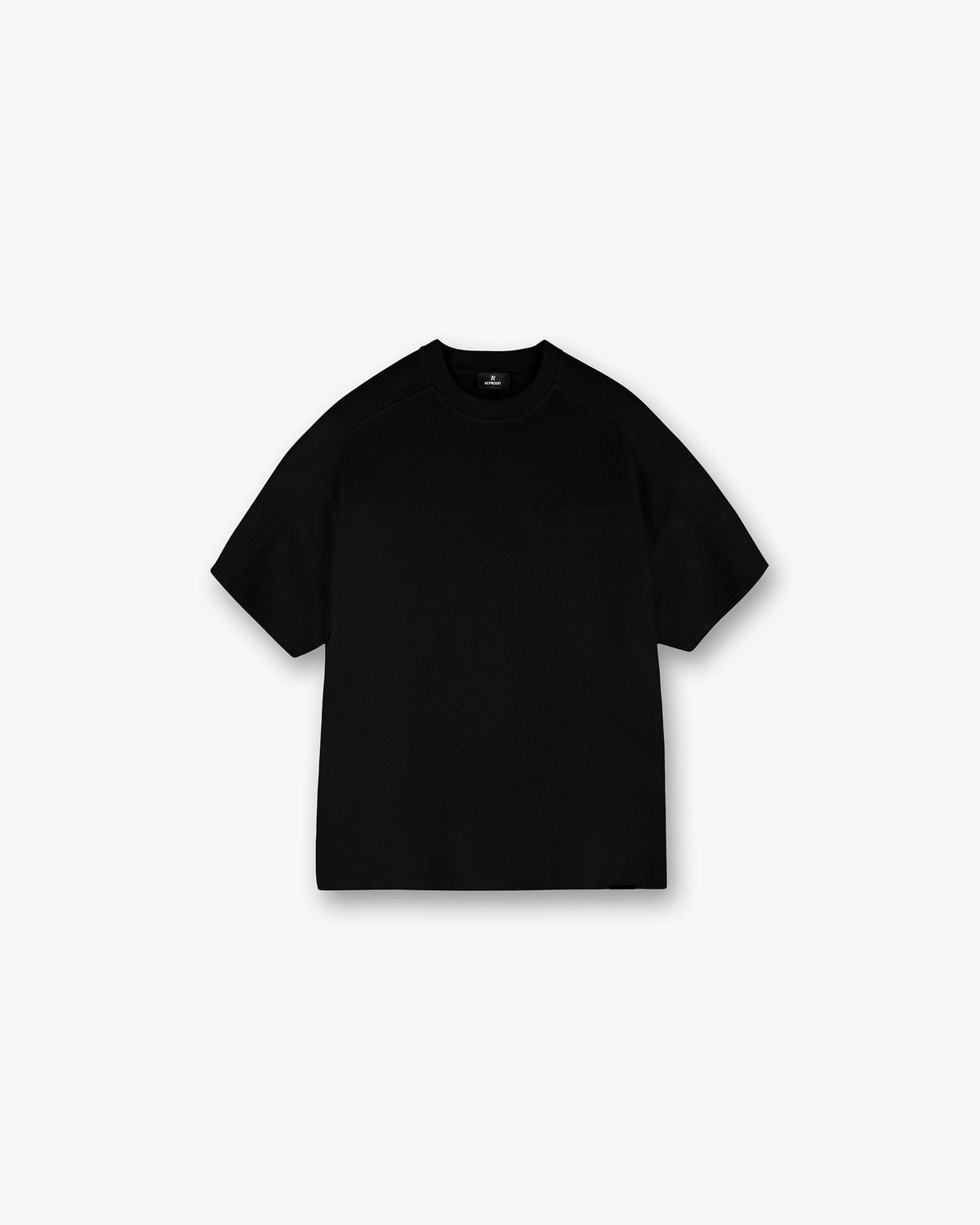 Represent Waffle T-Shirt Jet Black