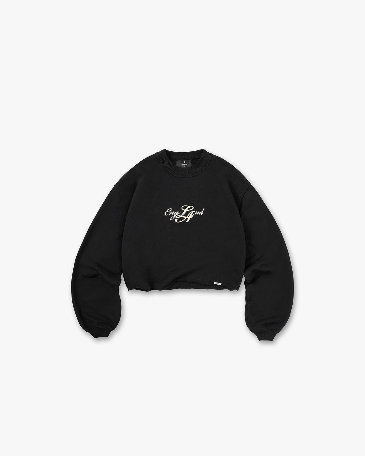Represent EngLAnd Cropped Sweatshirt Jet Black
