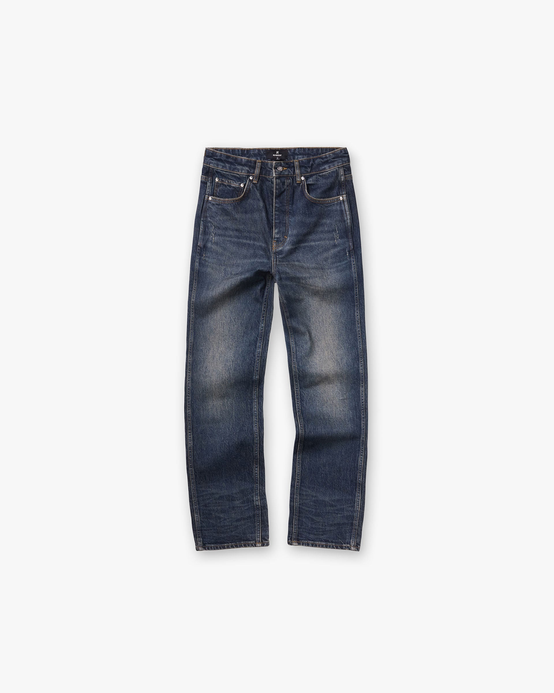 Represent R1 Slim Denim Blue Marble