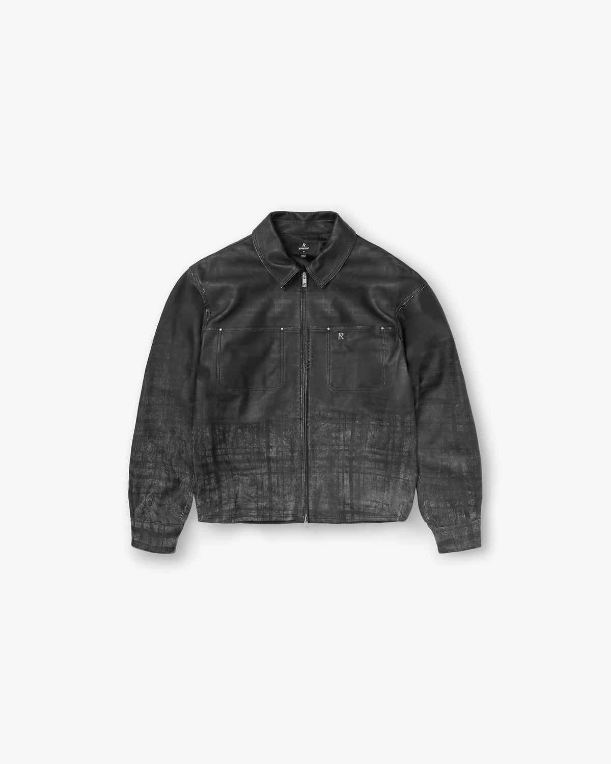 Represent Rodeo Leather Jacket Jet Black