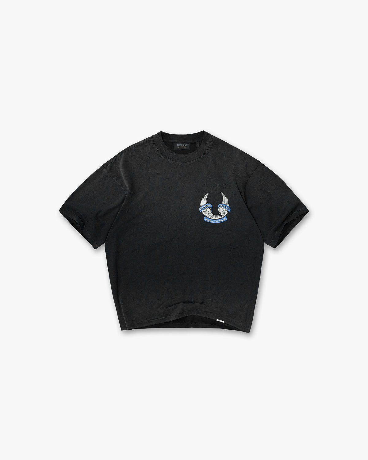Represent X Belstaff Born To Bike T-Shirt Aged Black