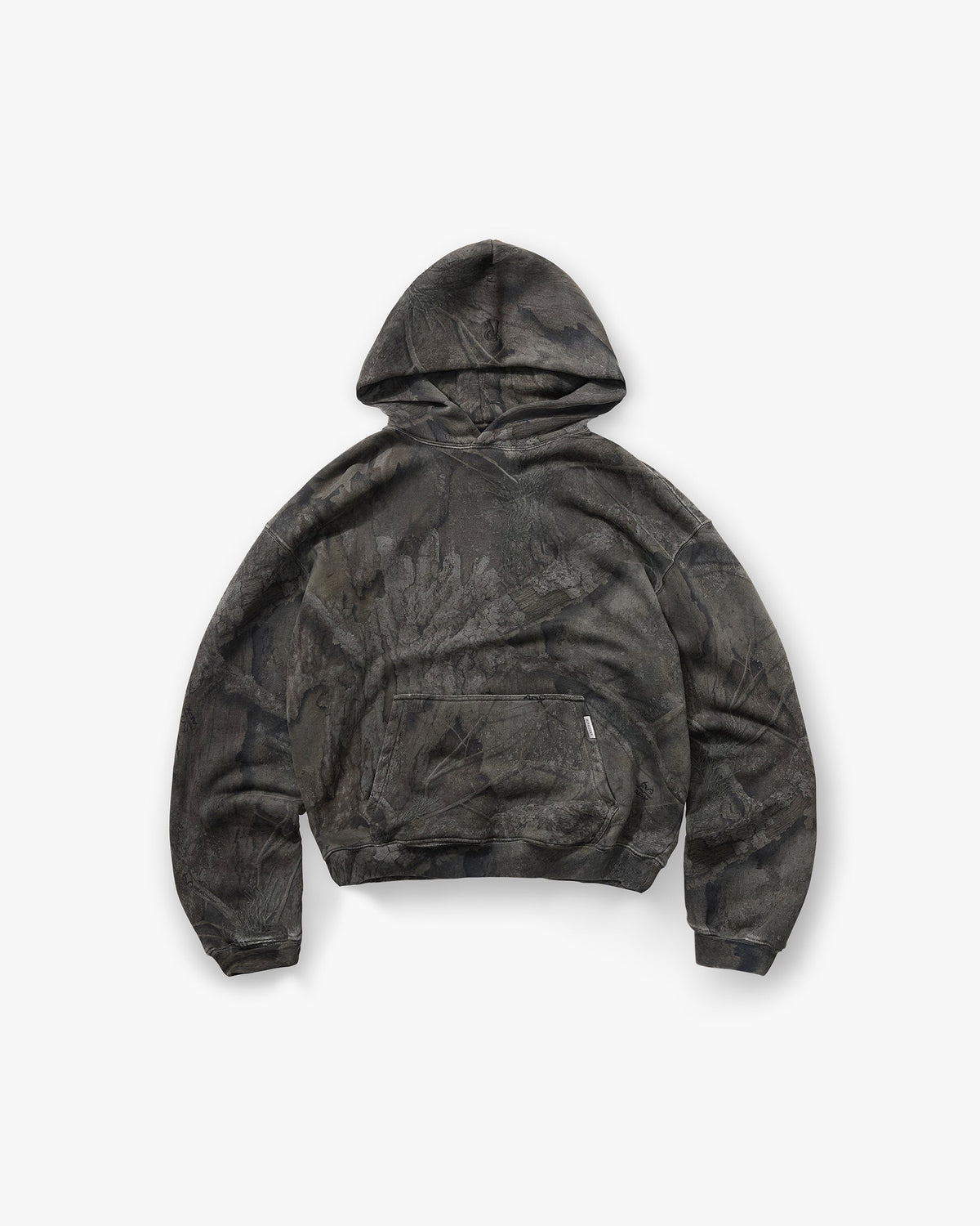 Represent Initial Overdye Realtree® Oversized Hoodie Overdyed Black