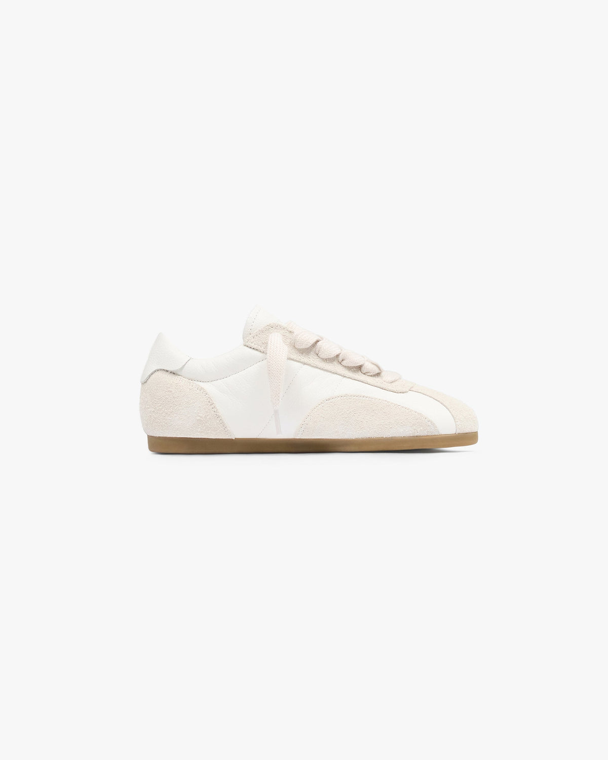Represent Low-Pro Leather Suede Flat White Grey