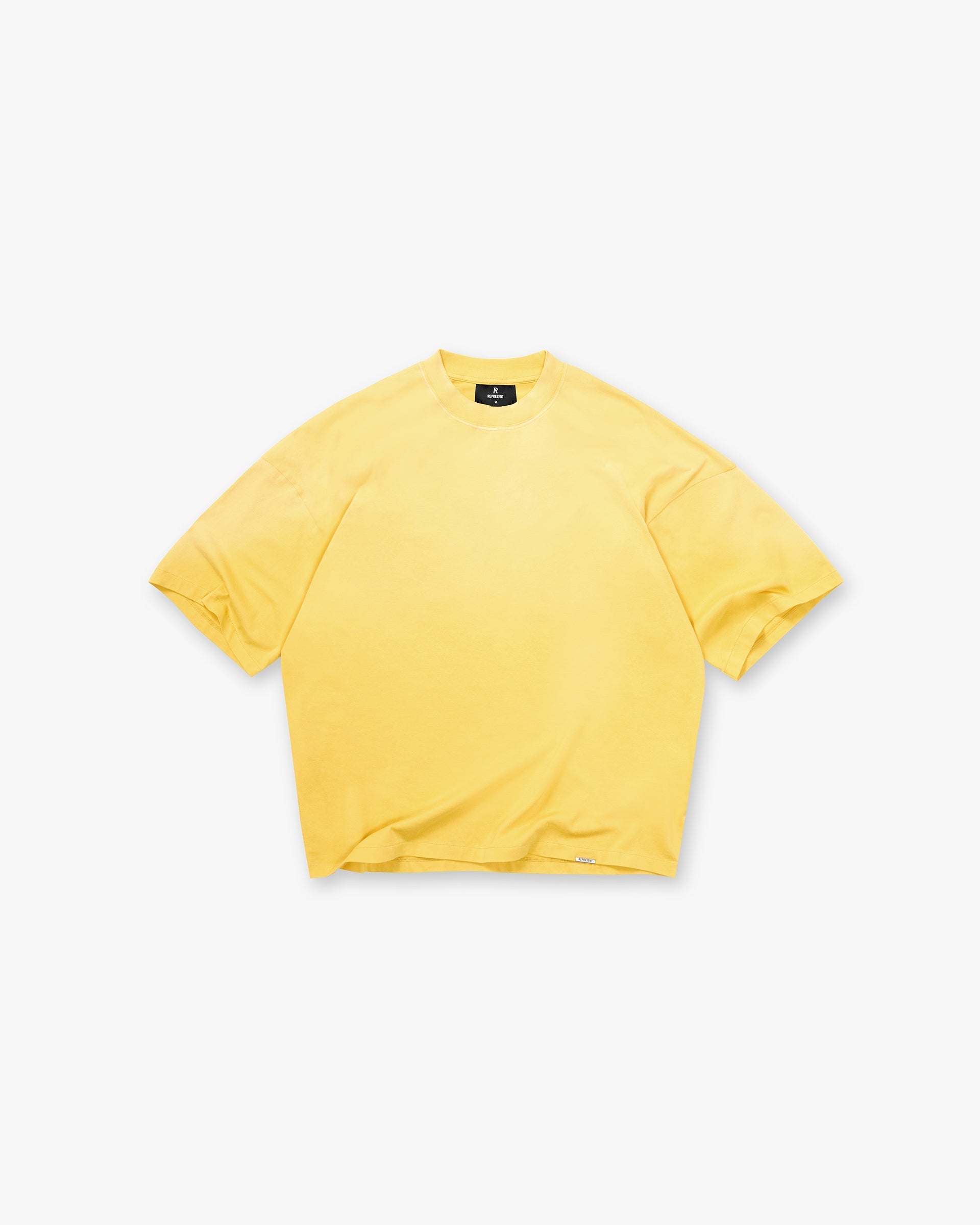 Represent Initial Boxy T-Shirt Canary Yellow
