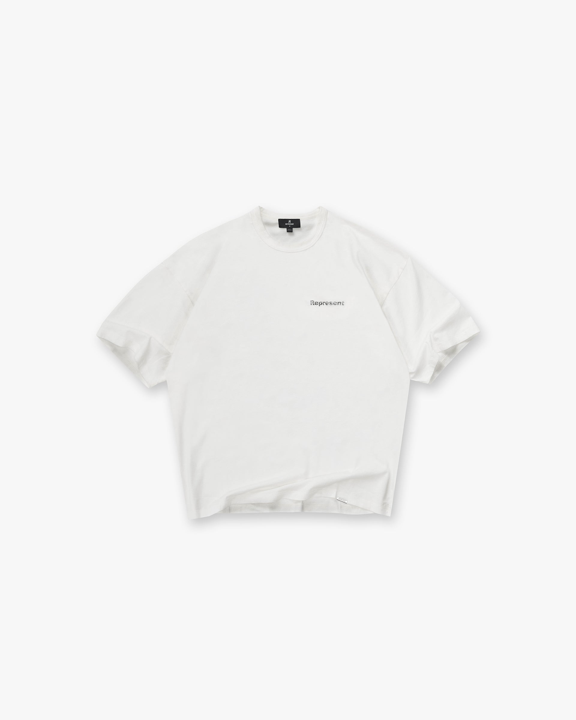 Represent Lowercase Logo T-Shirt Flat White