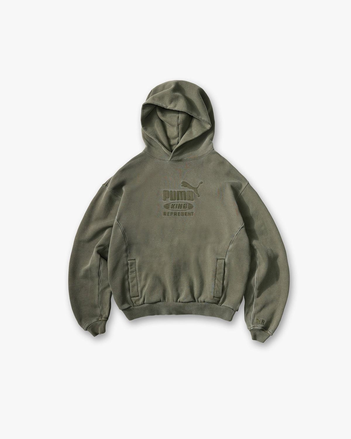 Represent X Puma Graphic Hoodie Night Pine