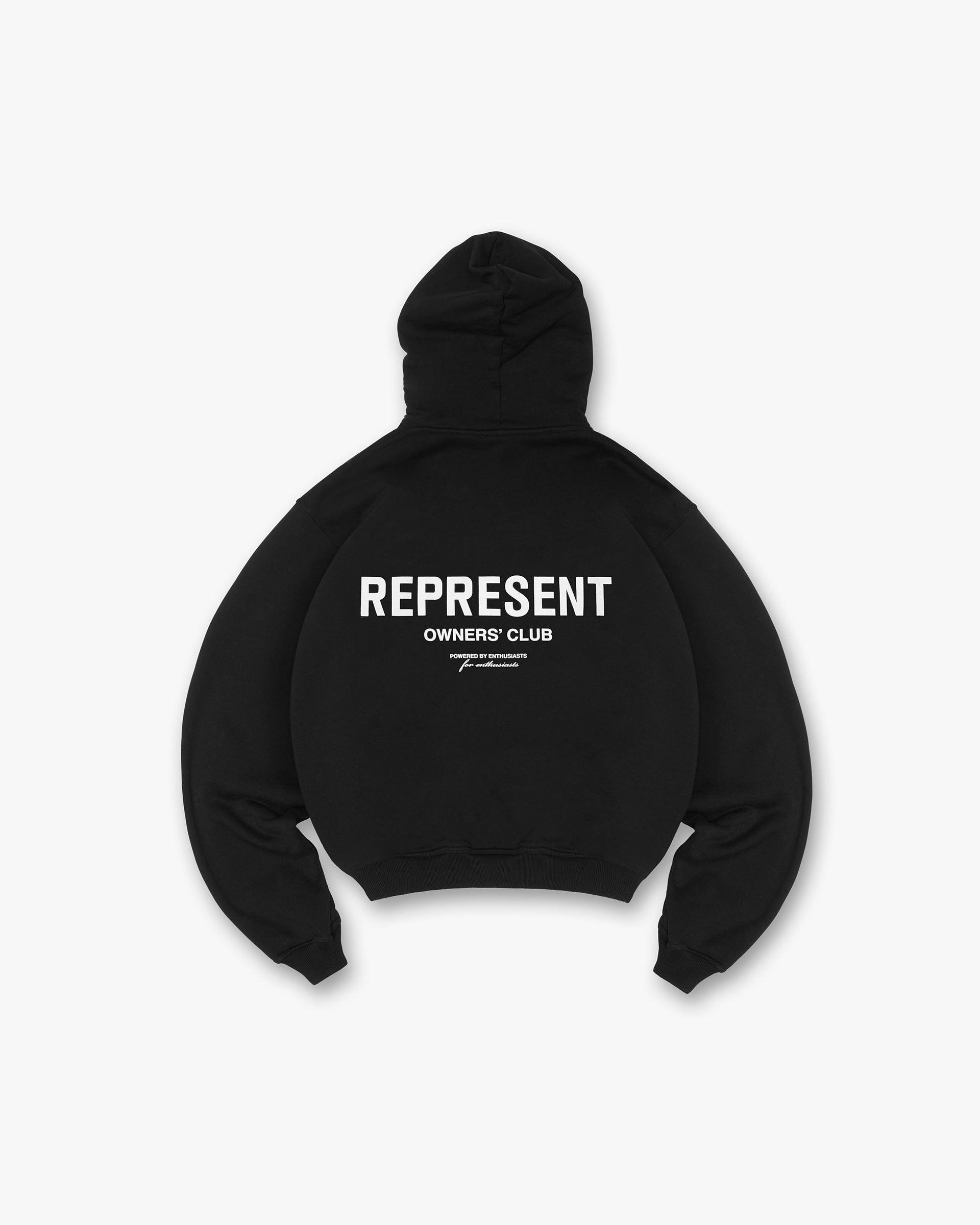 Represent Owners Club Zip Hoodie Black