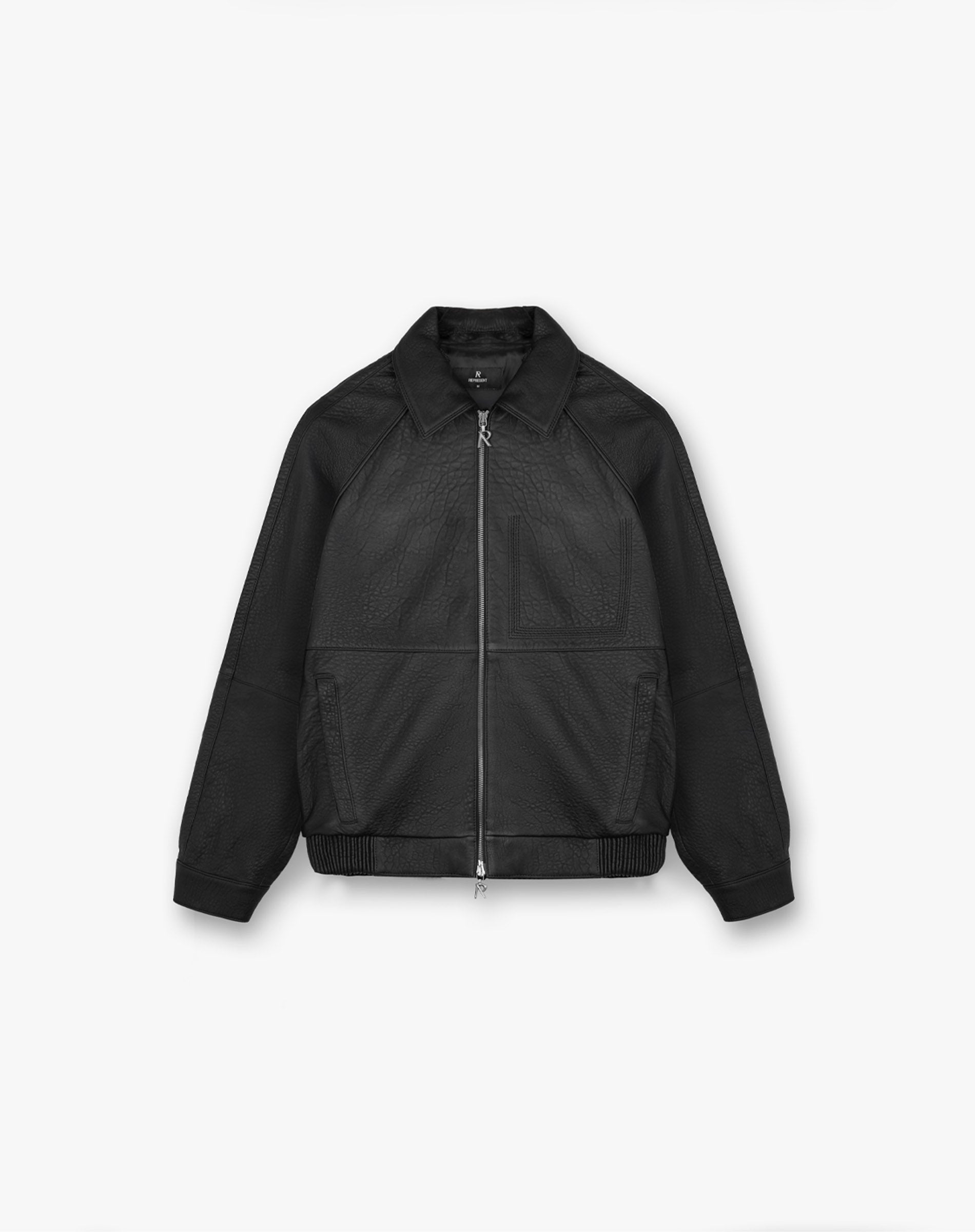 Represent Overdrive Leather Jacket Black