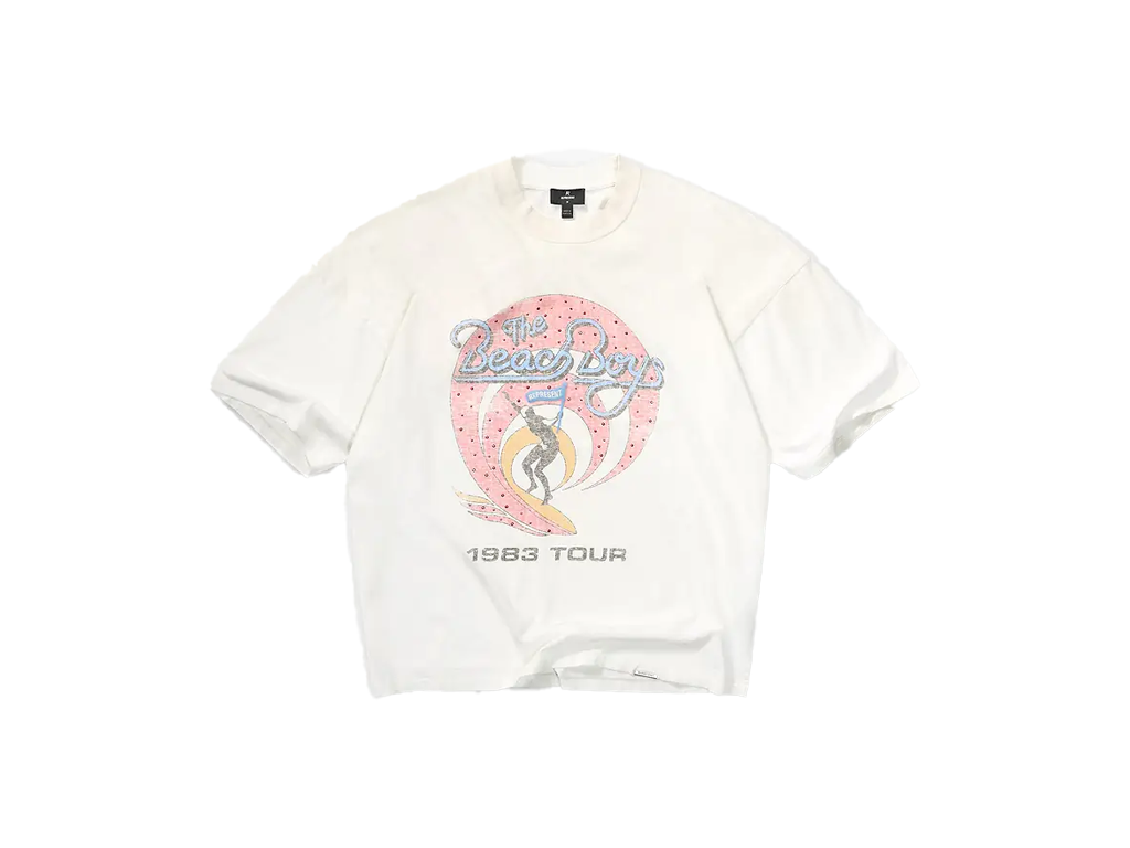 Represent x Beach Boys Tour T-Shirt Washed Ecru