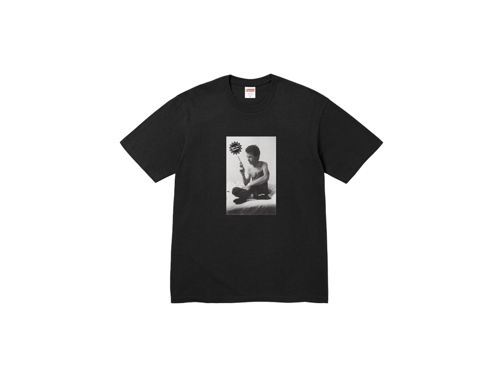 Supreme x Larry Clark Gun Tee Black-Supreme-pikastore.cz