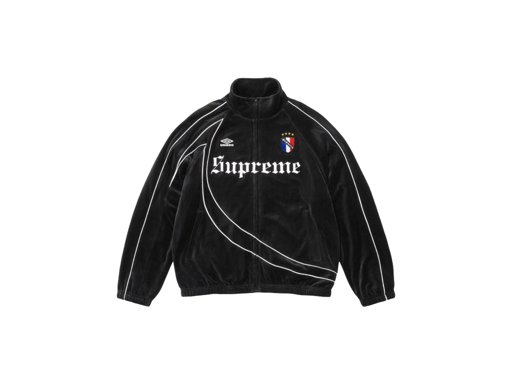 Supreme x Umbro Velour Track Jacket Black-Supreme-pikastore.cz