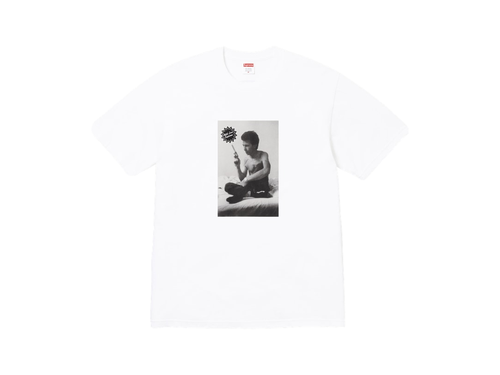Supreme x Larry Clark Gun Tee White-Supreme-pikastore.cz
