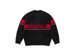 Supreme Brushed Stripe Jersey Black